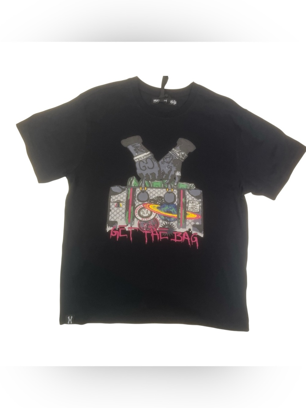 Sz xl Hudson graphic bag tee black